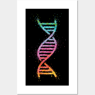 DNA Strand Biology Scientist Researcher Nerd Posters and Art